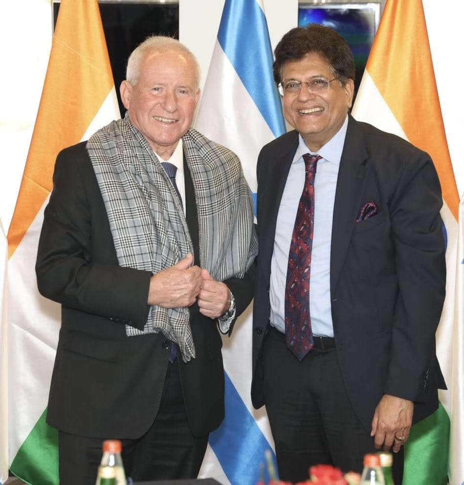 India’s Commerce Minister Piyush Goyal Meets Israel’s Agriculture Minister Avi Dichter