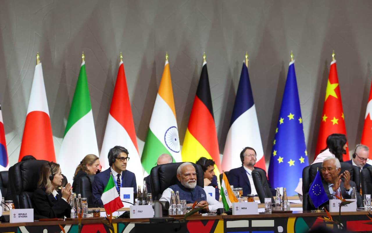 PM Modi Unveils 7 Major Initiatives at G20 South Africa Summit